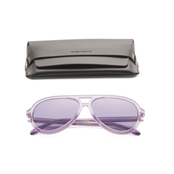 ISABEL MARANT Purple 59mm Aviator Sunglasses - Picture 1 of 2
